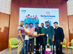 Group receiving award at DIBS event